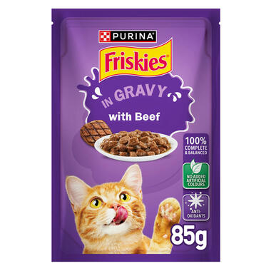 Friskies With Beef In Gravy 85g