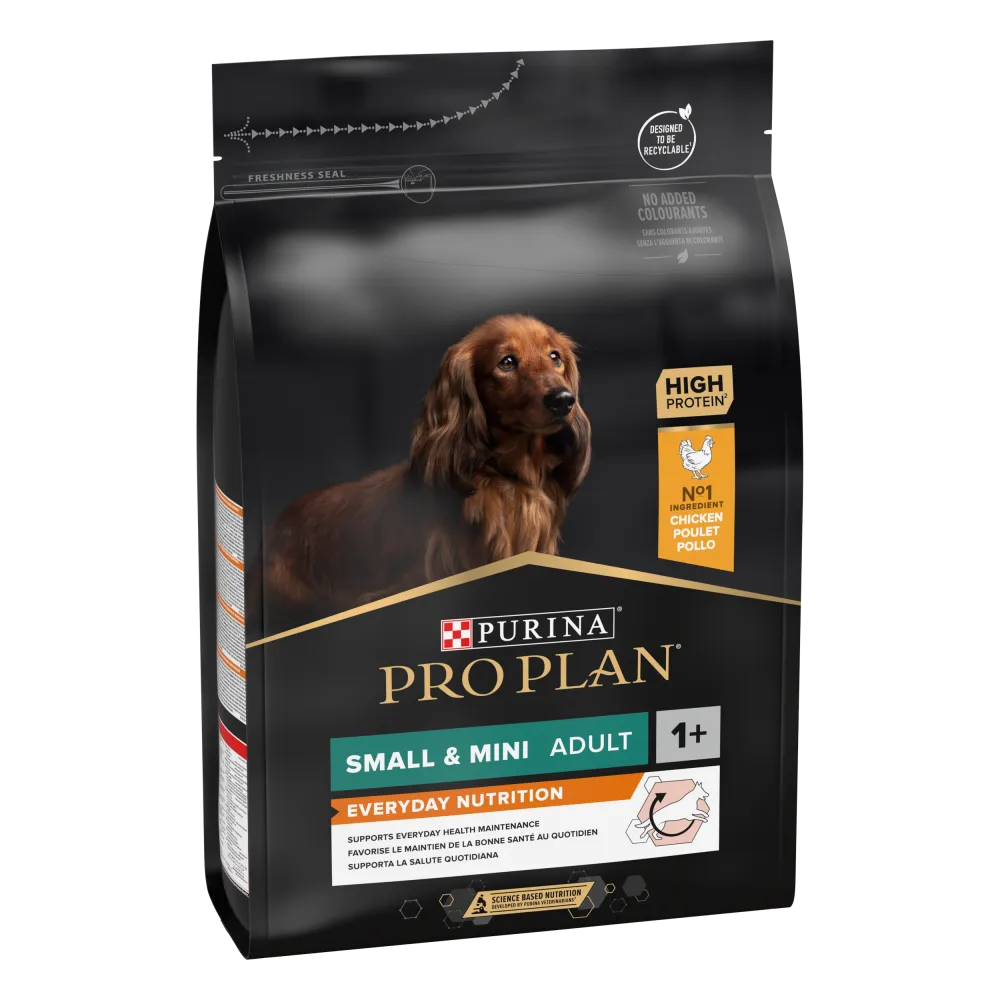 Purina Pro Plan Everyday Nutrition Small and Mini Adult, Dry Dog food with Chicken (3KG)