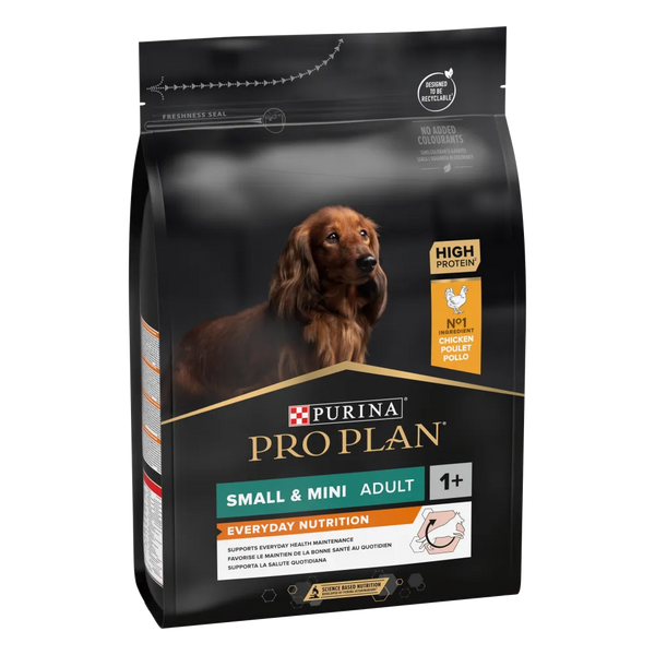 Purina Pro Plan Everyday Nutrition Small and Mini Adult, Dry Dog food with Chicken (3KG)