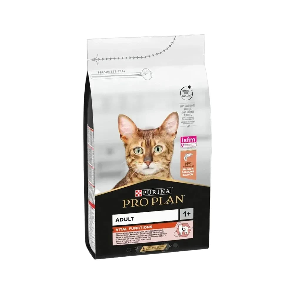 Purina Pro Plan Adult Vital Functions Dry Cat Food with Salmon (1.5KG)