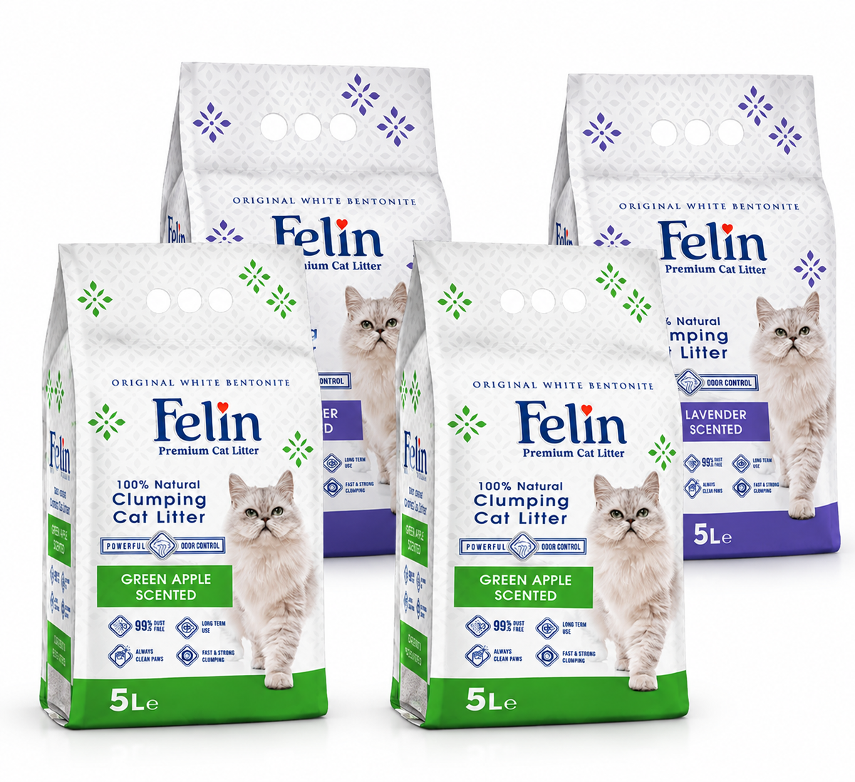 Felin Cat Litter Bundel 5Litter X 4