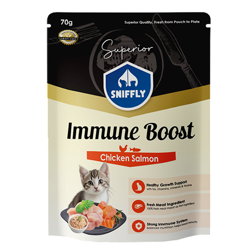 Sniffly Superior Cat Pouch Chicken Salmon