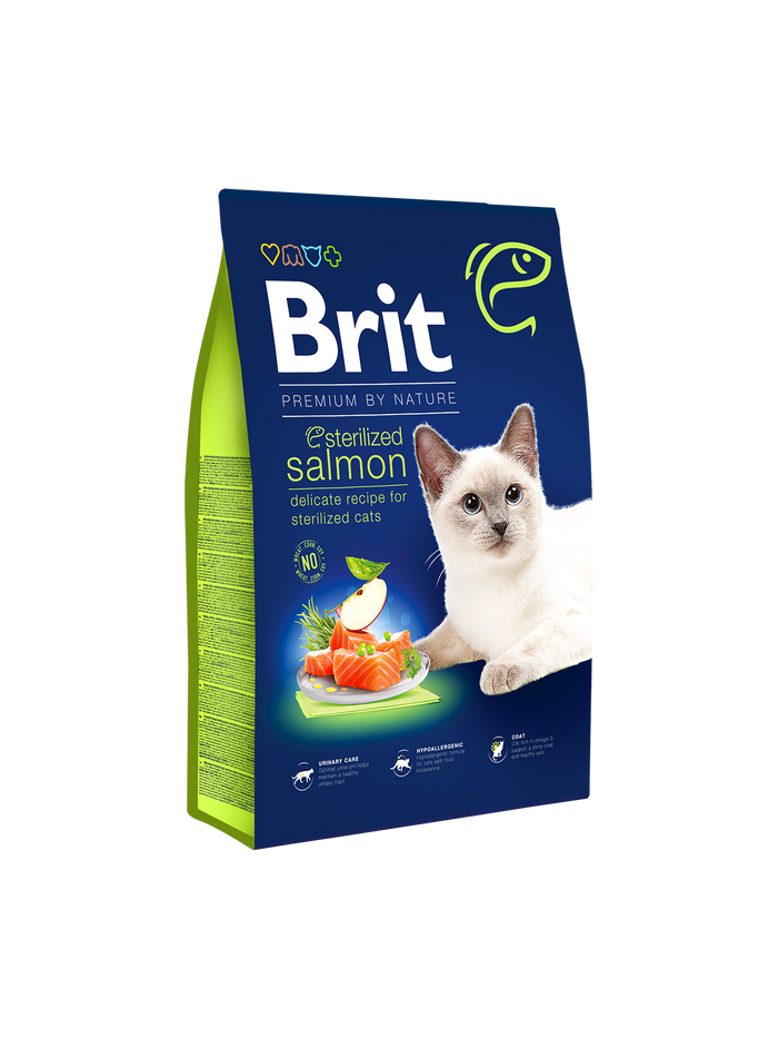 Brit Premium by Nature Cat Sterilised Salmon 1.5KG